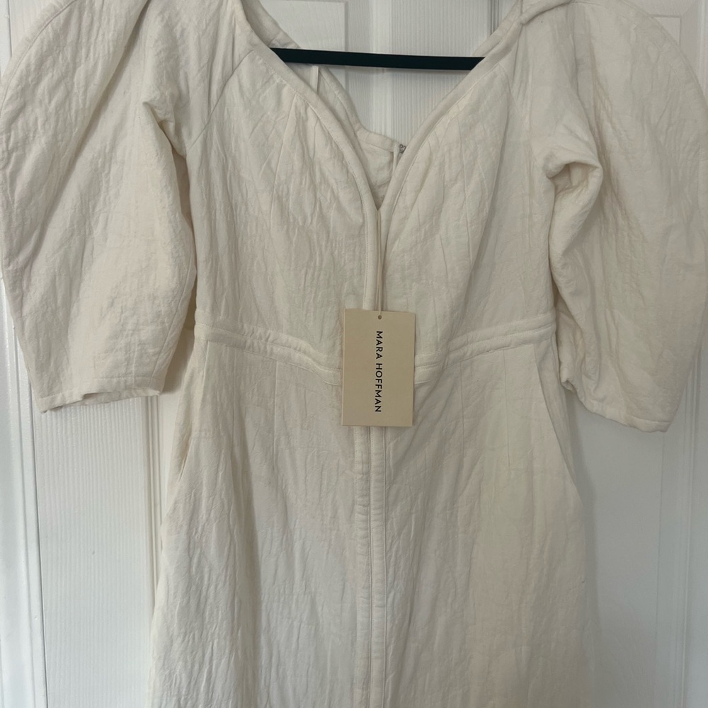 Mara Hoffman Leonora White Linen  Dress